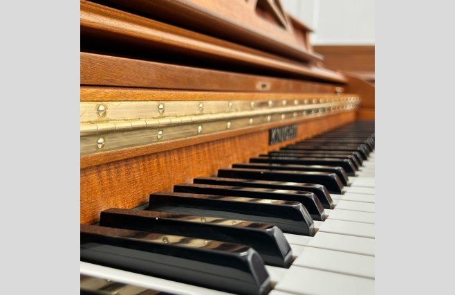 Knight Satin Teak K15 Upright Piano, Used - All Inclusive Premium Package (SN:51813) - Image 9